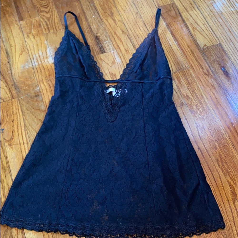 *Last Chance* Black Lacy Lingerie one piece